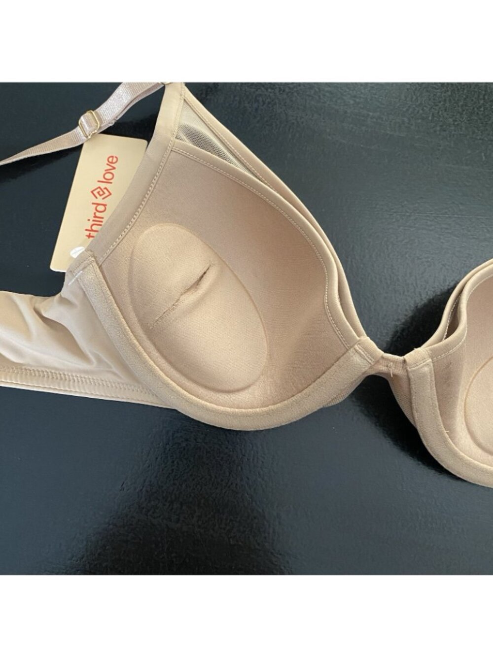 Thirdlove 24/7® Classic Uplift Plunge Bra Size 32B Taupe Beige Mesh Underwire - Picture 13 of 14